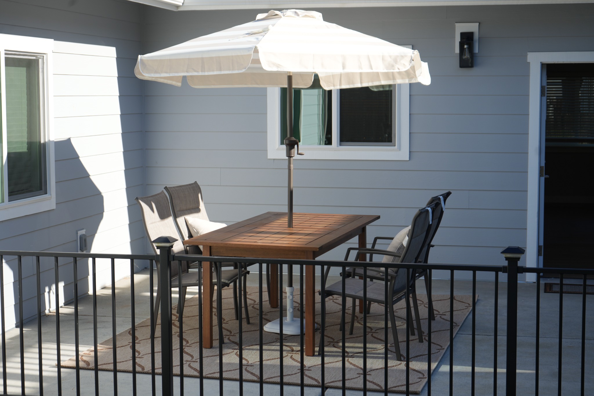 Outdoor patio seating